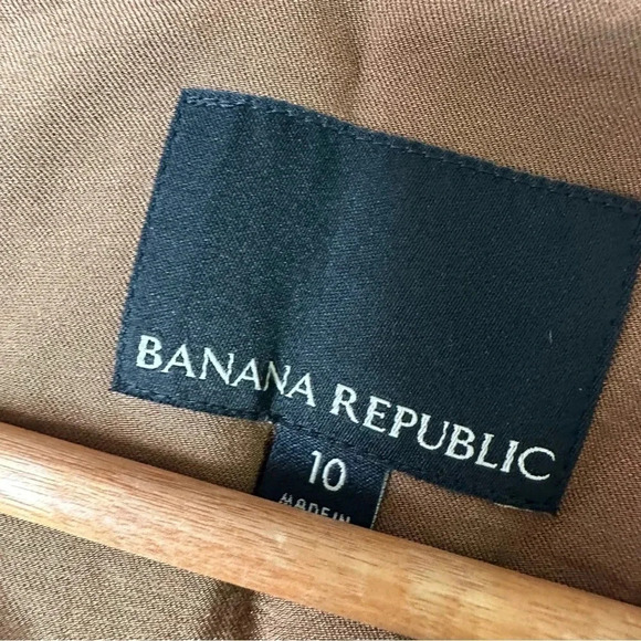 Banana Republic NEW!! Brown Cropped Safari Jacket Size 10 - Picture 8 of 11